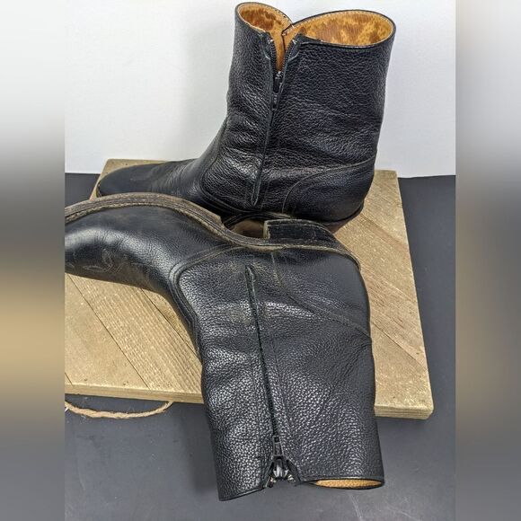 Boulet men's cowboy boot 1863 Western dress boot side zipper SZ 9 3E wide - Picture 5 of 9